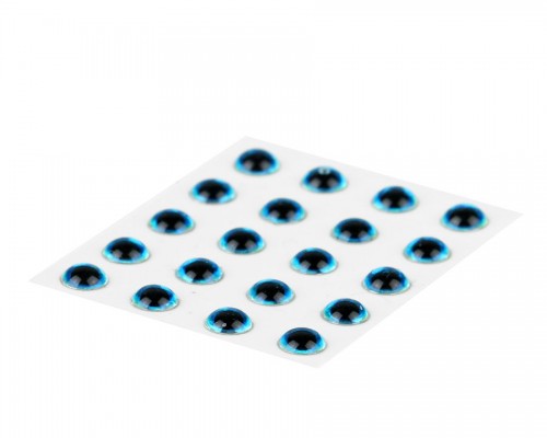 3D Epoxy Eyes, Holographic Blue, 2.6 mm